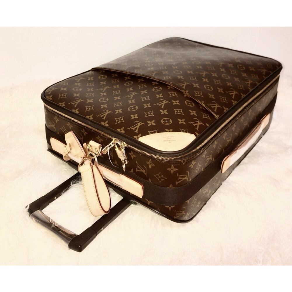 Louis Vuitton Pegase Monogram Suitcase Carry-on w/ Coa & Garment Bag Hanger 🛍️ - Picture 7 of 13